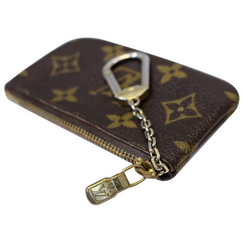 lv coin purse brown coin pouch key holders|louis vuitton keychain holder.